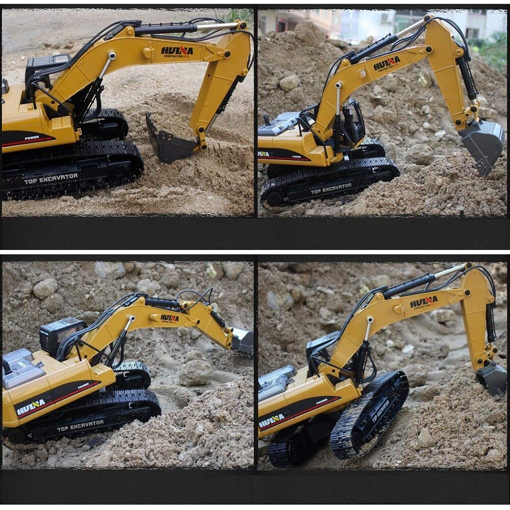 XDR HUINA 1580 RC Excavator Fullmetal Version, Full Function